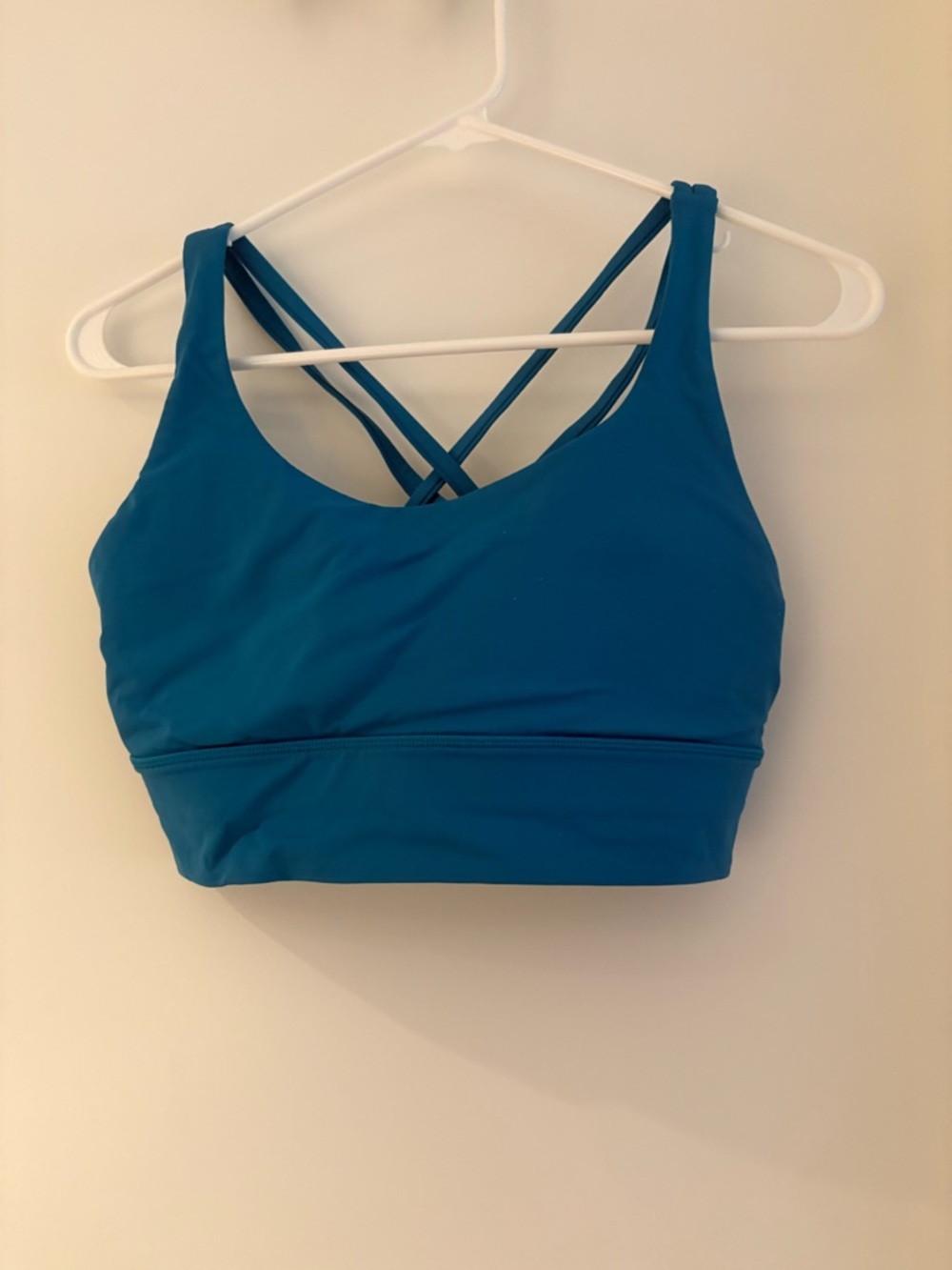 Women’s Lululemon Blue Strappy Sports Bra - Teal Active Support